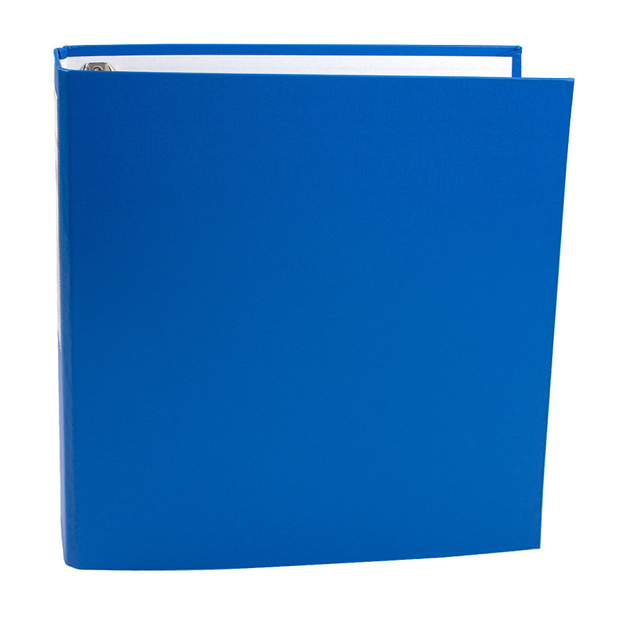 Caiet mecanic carton plastifiat A4, 4 inele EVOffice - albastru - 1