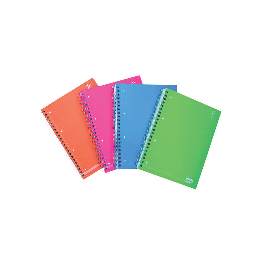 CAIET SPIRA A4 140F AR CARTONAT FLUORESCENT PIGNA - 1